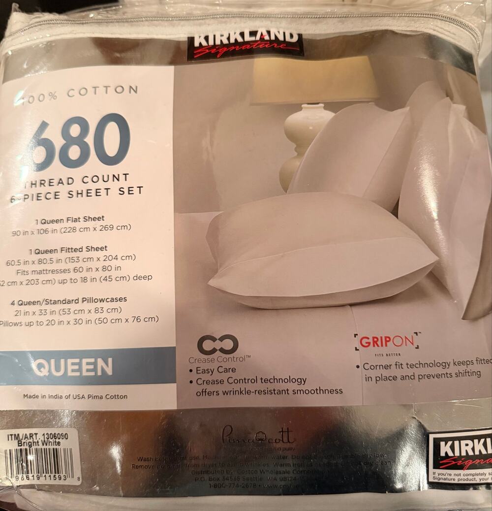 Kirkland 680 Cotton Thread Queen Size